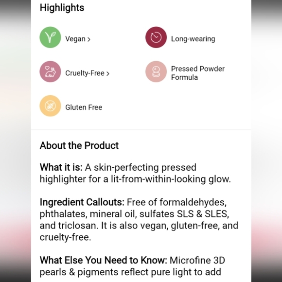 Tarte Shimmering Light Skin Perfecting Highlighter, Champagne Glow - Picture 9 of 14